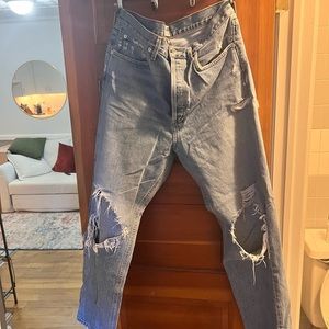 AGOLDE 90s Mid Rise Distressed Jean